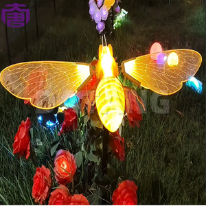 Lumières décoratives LED dynamiques IP65 pour extérieur, motif abeilles, effet lumineux artificiel pour Noël, parc, pelouse, aménagement paysager - Product Image 2