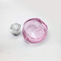 100ml Rose Cristal Parfum Bouteille En Verre pour Femmes Élégant Cylindre Forme Pompe Pulvérisateur Élégant Conception Spéciale Sérigraphie