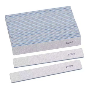 80/80 Grit Jumbo Zebra tırnak törpüsü çift taraflı 80 Grit sağlam kaba zımpara panoları gri kare tırnak tırnak törpüsü - Product Image 3