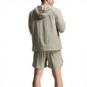เสื้อแจ็คเก็ตมีฮู้ดน้ำหนักเบา ระบายอากาศได้ดี สีพื้น สำหรับผู้ชาย สไตล์ลำลอง เหมาะสำหรับฤดูใบไม้ผลิ ชุดเสื้อผ้าถักจากผ้าโพลีเอสเตอร์ - Product Image 5