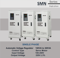 Stabilizer Tegangan SVC 30KVA Langsung dari Pabrik, Satu Fasa AVR 100-250V Kontrol Servo Regulator Tegangan Otomatis