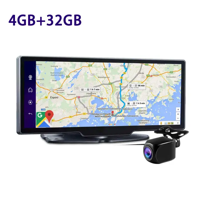 2022 yeni sürüm araba dvr'ı pano ile Android 8.1 GPS WiFi 1080P FHD 4G Dash kamera araba dikiz aynası dashcam kaydedici