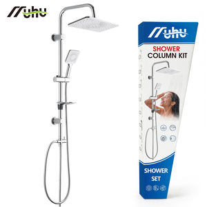 Ensemble de douche combiné à faible coût pour fabricant en gros avec pommeau de douche pluie et douchette à main, système de douche pour salle de bain et <span class=keywords><strong>appartement</strong></span> - Product Image 2