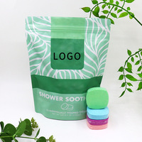 Pastilles de douche effervescentes grand format, emballées individuellement, formule naturelle sans parabène, sûres pour une utilisation quotidienne à domicile ou en spa, ODM