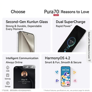 สมาร์ทโฟน Original Pura 70 ขนาด 6.6 นิ้ว พร้อมกระจก Kunlun รุ่นที่ 2 |   การชาร์จแบบเร็วพิเศษคู่ |   ลิงซี คอมมิวนิเคชั่น |   ฮาร์โมนีโอเอส 4.2 - Product Image 6