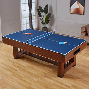 Nhiệm Vụ Nặng Nề Hiện Đại 3-Trong-1 Đa Chức Năng Đồ Nội Thất Ăn Ping Pong Bàn Bida Với Bền Cao Su Đệm Đường Sắt - Product Image 3