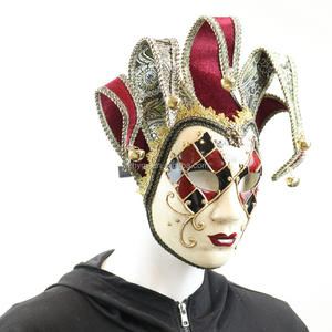 Masque <span class=keywords><strong>de</strong></span> bouffon vénitien en plastique <span class=keywords><strong>de</strong></span> haute qualité pour bal masqué, costume <span class=keywords><strong>de</strong></span> fête <span class=keywords><strong>de</strong></span> <span class=keywords><strong>Venise</strong></span>, Halloween, décoration DIY - Product Image 6