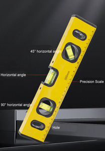 Профессиональный настраиваемый 30 см спиртовой уровень, линейка уровня пузырьков, магнитный Алюминиевый измерительный инструмент для строительства - Product Image 4