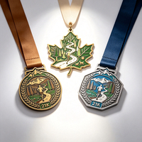 Médaille de finisseur de course en forêt personnalisée – Récompense de course en métal gravée sur mesure avec logo pour événement de marathon, souvenir ou cadeau