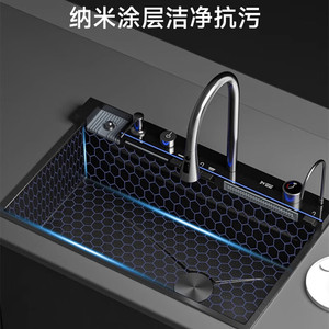 Luxury smart sink home kitchen large single sink dishwashing basin stainless steel dishwashing sink - Product Image 4