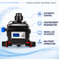 Vanne de régulation automatique électrique à contre-courant pour système de filtration d'eau centralisé avec adoucisseur et débitmètre numérique
