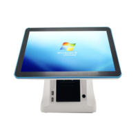 Terminal de point de vente tout-en-un RUINAI, écran tactile 15,6 pouces, imprimante thermique, système d'exploitation Windows/Android, garantie 1 an, blanc, Wi-Fi 6, vente au détail