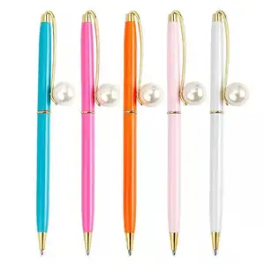 Japanese Corporate Ball Point Pen Mechanism Jewel Pearl Cool Pens