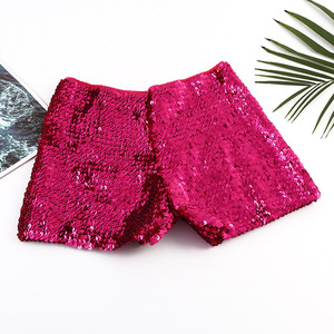Shorts à paillettes pour femmes, mode de rue, Mardi Gras, ceinture élastique, coupe ajustée, taille basse, shorts polyvalents pour femmes, shorts de danse pour filles - Product Image 6