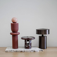 Stonekocc D12x9CM Style européen marbre Jade bougeoir aromathérapie huile essentielle atmosphère décoration ménage diffuseur