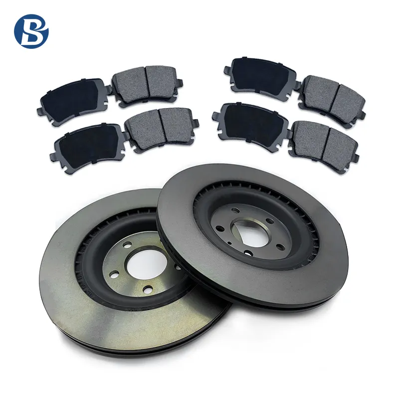 Auto Chassis Systems Semi Metallic Ceramic Brake Pad Assembly Break Disc Set For Audi VW BMW Mercedes-Benz