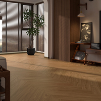 Carrelage en porcelaine texturé micro-mat gaufré effet bois pleine masse 150x900mm Antidérapant Résistant à l'usure Design Rétro Nostalgique