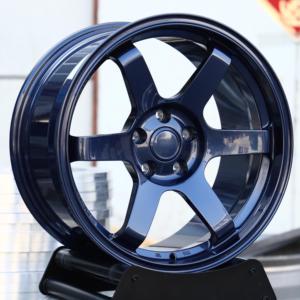 Jantes en alliage d'aluminium bleu brillant HTOR Custom16 17 18 19 20 pouces 5x114.3 pour Elgrand Sentra Pathfinder Leaf Qashqai Murano Kicks - Product Image 6