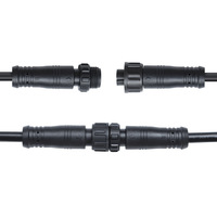 Câble d'alimentation extérieur étanche Swallowtech en nylon M12, connecteur cylindrique mâle-femelle, connecteur d'aviation IP67