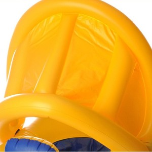 ห่วงยางว่ายน้ำสำหรับเด็กพร้อมที่บังแดด เบาะนั่งถอดออกได้ ห่วงคู่แบบหนาสำหรับกีฬาทางน้ำ - Product Image 2