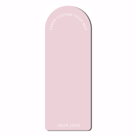 Tapis de yoga Sansd éco-responsable en PU rose avec logo personnalisé, en caoutchouc, vente en gros, haute qualité, antidérapant, ovale, incurvé, pour Pilates et yoga