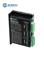 ZLTECH Stepper Driver Motor, 2 fase Nema17/23/34 DM5042 24-50V DC 1-4.2A, kirim Pulse saja Analog IO kontrol kecepatan