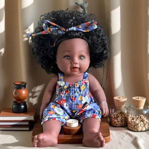 Poupée africaine noire de 12 pouces, modèle 2026, très populaire, poupée bébé réaliste, poupée en vinyle, poupée compagnon pour enfants - Product Image 4