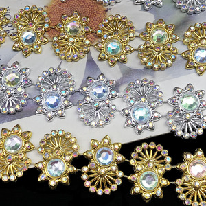 Prix d'usine – Garniture en strass œil de cheval de 2,7 cm pour la décoration de vêtements, accessoire de confection, dentelle à coudre pour tenues de spectacle - Product Image 2