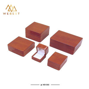 Webest boîte à bijoux en bois laqué boîte cadeau en bois bijoux boîte à collier en bois de luxe bijoux d'intérieur en velours - Product Image 5
