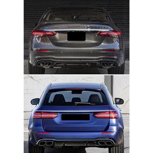 Venta caliente Ajuste de alta calidad para Mercedes Benz 2016 + 2017 Sport renovado E53 E63 parachoques trasero envolvente y escape tailthroat - Product Image 6