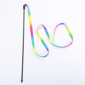 Wholesale Eco-Friendly Plastic Laser <b>Toy</b> Rainbow <b>Cat</b> Charmer <b>Interactive</b> Colorful Ribbon Durable Kitten Exercise Manual Daily - Product Image 4