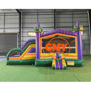 Combo gonflable de glissière de videur de maison de rebond de palmier - Product Image 4