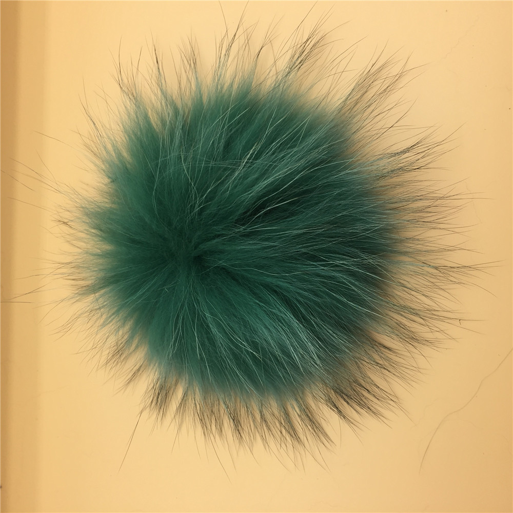 Индивидуальный помпон из натурального меха для шапок 15 см, пушистый помпон из натурального радужного меха для брелоков