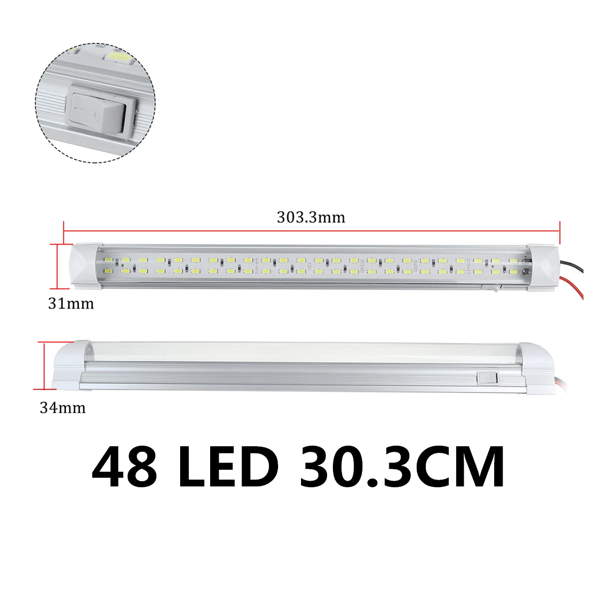 12V-2 pièces-48 LED