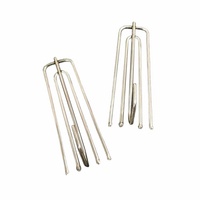 Crochets et fourchettes en acier inoxydable à quatre griffes pour rideaux, accessoires de ceinture, modèle A-1621, style moderne et épuré