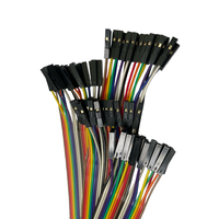 Kabel Jumper Flat Ribbon Terminal DuPont 2.54mm, Harness Kabel Listrik 1p hingga 40p untuk Aplikasi Elektronik