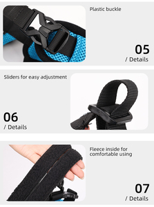 調節可能なポリエステルペット犬用ハーネス弾性ボタン付きデザインライト通気性リフトサポートハーネス - Product Image 6