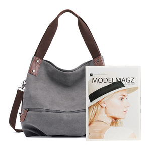 New Fashion <b>Canvas</b> Tote <b>Bag</b> Women Simple Handbag Shoulder Leisure <b>Large</b> Capacity <b>Bag</b> <b>Canvas</b> Tote <b>Bag</b> - Product Image 4