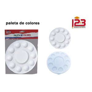 Tavolozza di pittura ad acquerello con il tipo di tavolozza colorata