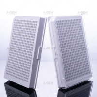 Microplate carrée à 384 puits, format moyen, haute capacité de liaison, non stérile, pour tests biochimiques en laboratoire