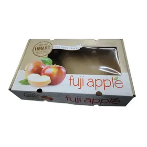 전문 신선한 과일 판지 상자 무료 샘플 사용자 정의 애플 판지 상자