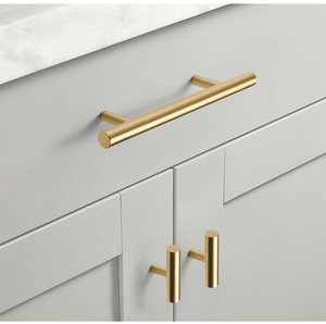 Modern Luxury Solid Brass Furniture <strong>Door</strong> Handles Drawer Pulls and <strong>Knobs</strong> Gold Kitchen Cabinet Handles - Product Image 5