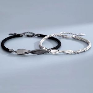 Pulsera de Pareja Mobius con Colgante, Brazalete para Parejas, Regalo de San Valentín para Mujer y Hombre, Brazalete Romántico con Dije de Estrella, Brazalete para Enamorados - Product Image 2