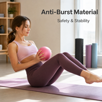 Ballon de yoga souple antidérapant à micro-texture, mini sphère gonflable pour la décompression vertébrale et les exercices de renforcement musculaire