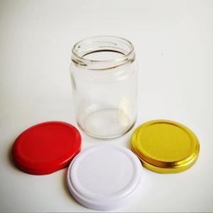 Bán buôn 8oz container lưu trữ thực phẩm rỗng rõ ràng Vòng lọ thủy tinh mứt 240ml chai chậu cho nước sốt nóng dưa Ớt đóng hộp - Product Image 2