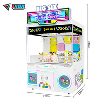 Machine à six griffes unique et attrayante pour enfants, distributeur de jouets en peluche, machine de jeu d'arcade à monnayeur, fournisseur
