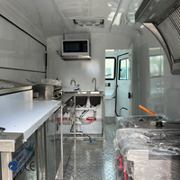 Remorque alimentaire à 4 roues en acier inoxydable HTL la plus vendue, frein manuel/électrique, garantie 1 an, pour restaurants, cafés, hôtels, restauration extérieure