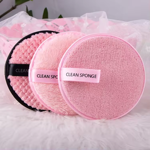 Cuscinetti per struccanti personalizzati per tutti gli usi per il trucco da 12Cm di diametro per pulire sbuffi per il trucco del viso - Product Image 5