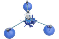 Nouvel aérateur d'étang d'aquaculture d'occasion pompe à roue à palette flottante moteur moteur boîte de vitesses pour l'élevage de crevettes aérateurs de Machine à noyau
