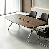 Mesa de Reuniones Moderna para Sala de Juntas, Escritorio Rectangular Grande para Conferencias, Color y Tamaño Personalizables Disponibles